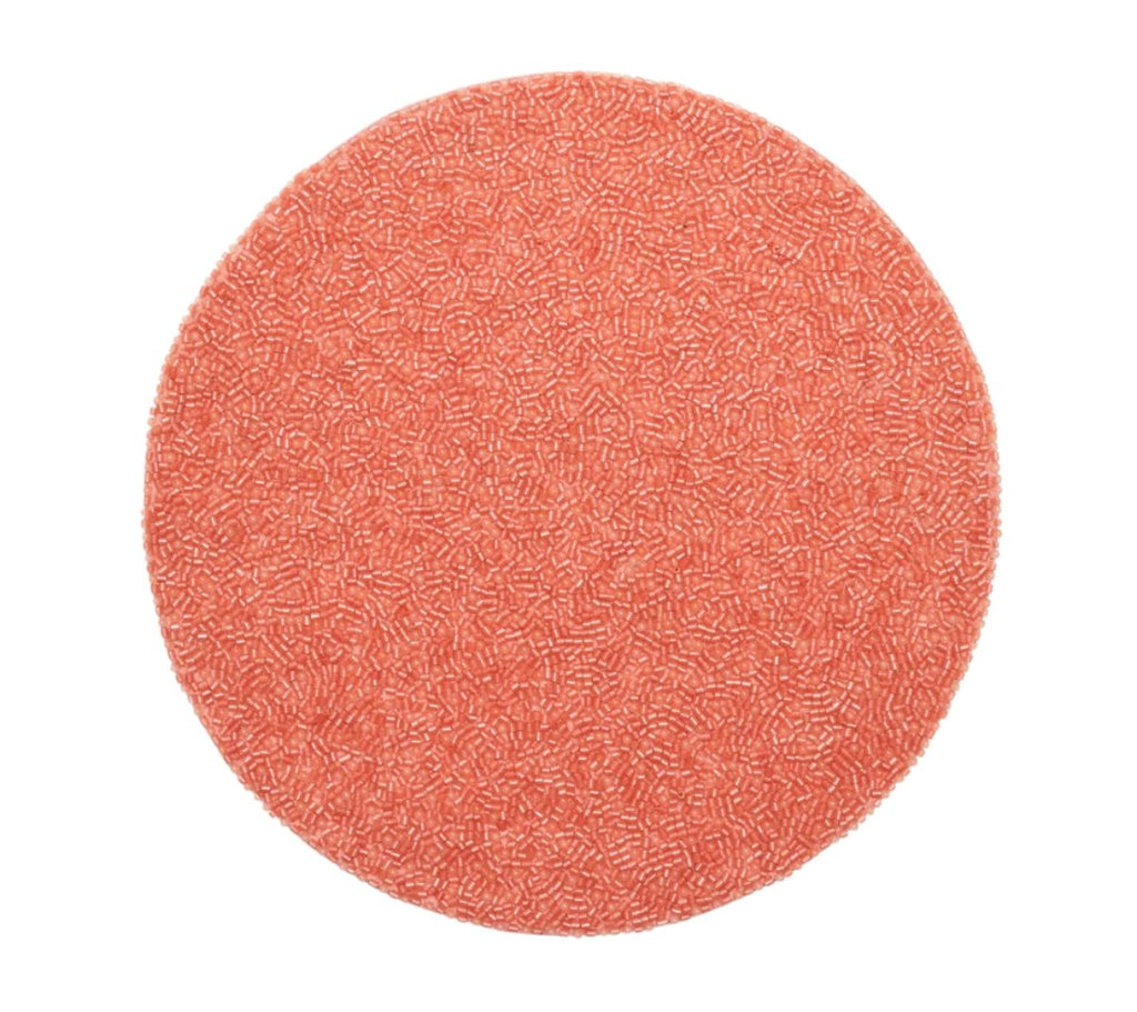 Perennial Placemat in Coral by Kim Seybert - Set of 4