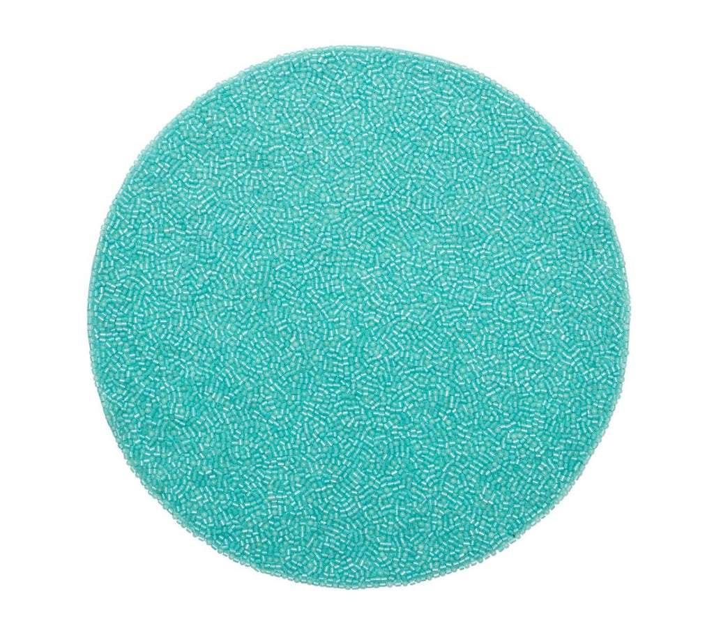 Perennial Placemat in Turquoise by Kim Seybert - Set of 4