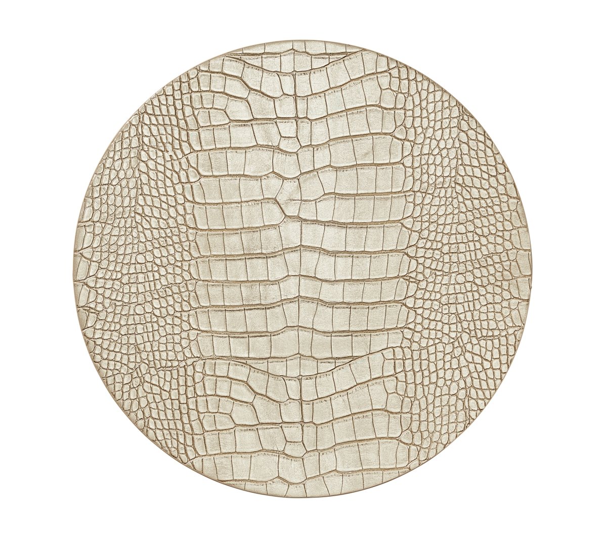 Croco Placemat in Gold Set of 4 by Kim Seybert