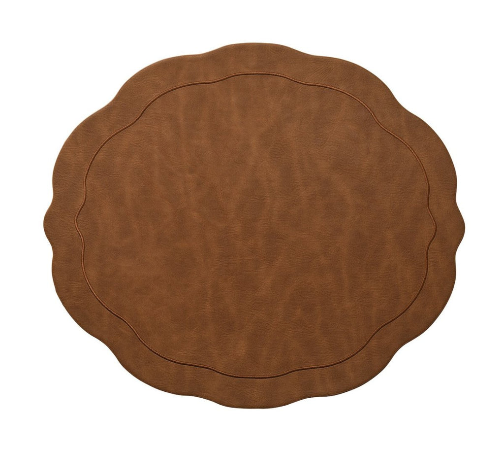 Tailored Placemat in Brown by Kim Seybert