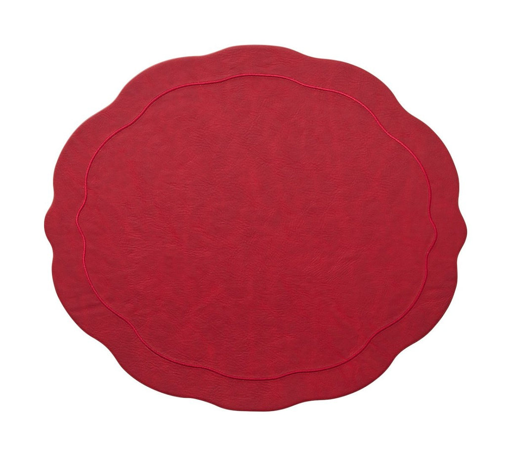 Tailored Placemat in Ruby Red by Kim Seybert