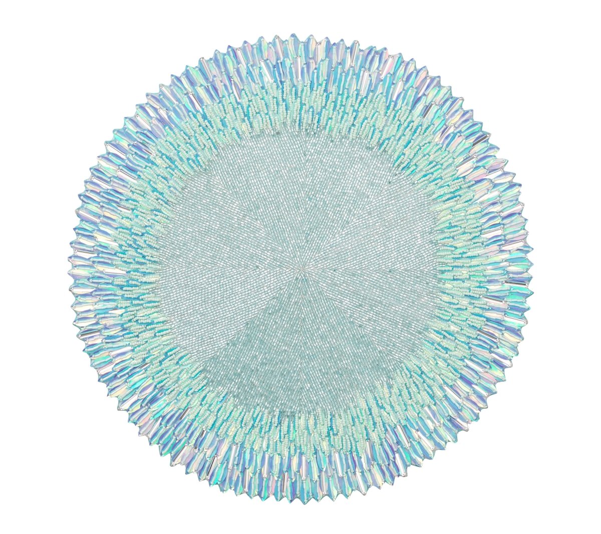 Ray Placemat in Periwinkle & Seafoam Set of 2 by Kim Seybert