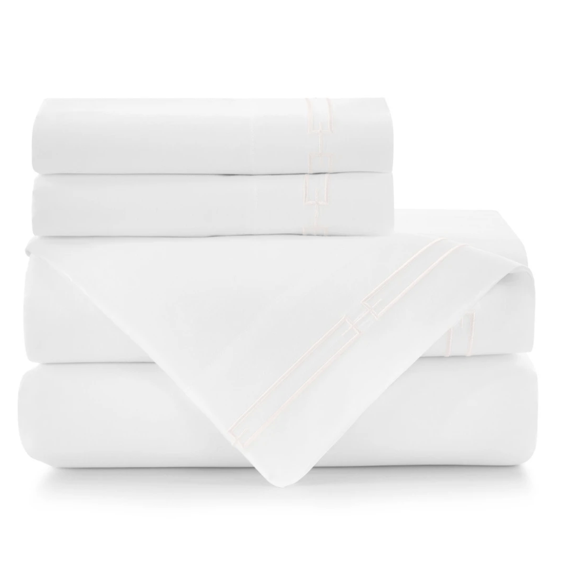 Stanza Embroidered Sateen Sheet Sets by Peacock Alley