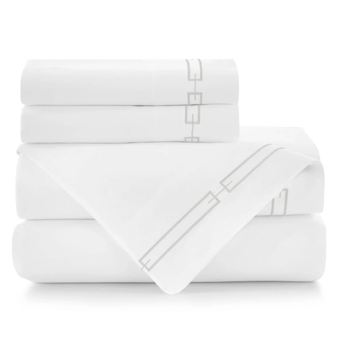 Stanza Embroidered Sateen Sheet Sets by Peacock Alley