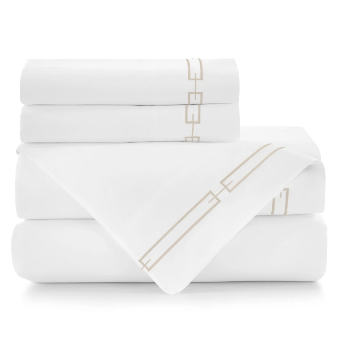 Stanza Embroidered Sateen Sheet Sets by Peacock Alley