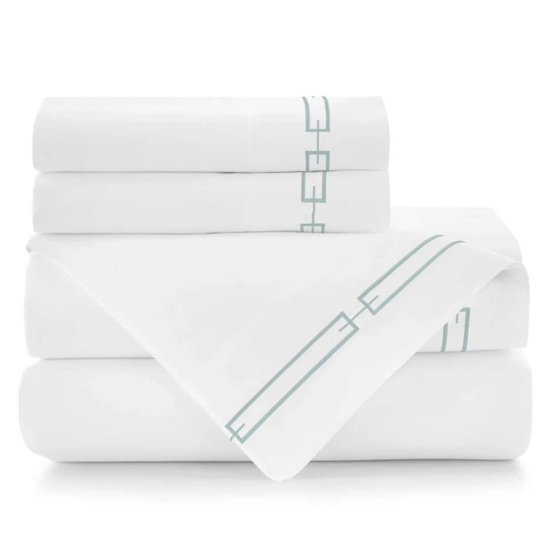 Stanza Embroidered Sateen Sheet Sets by Peacock Alley
