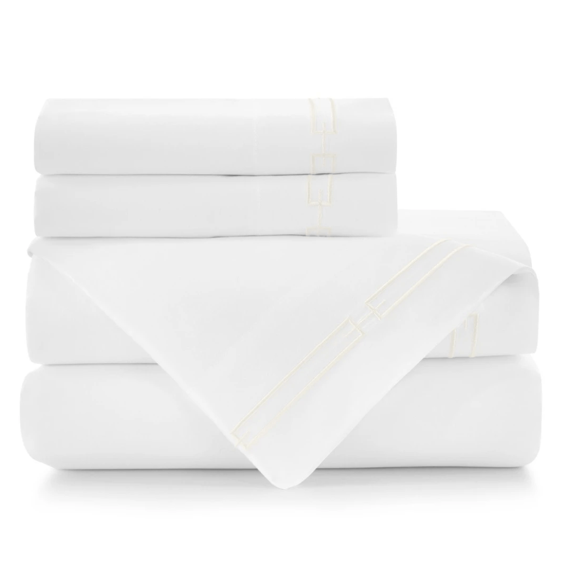 Stanza Embroidered Sateen Sheet Sets by Peacock Alley
