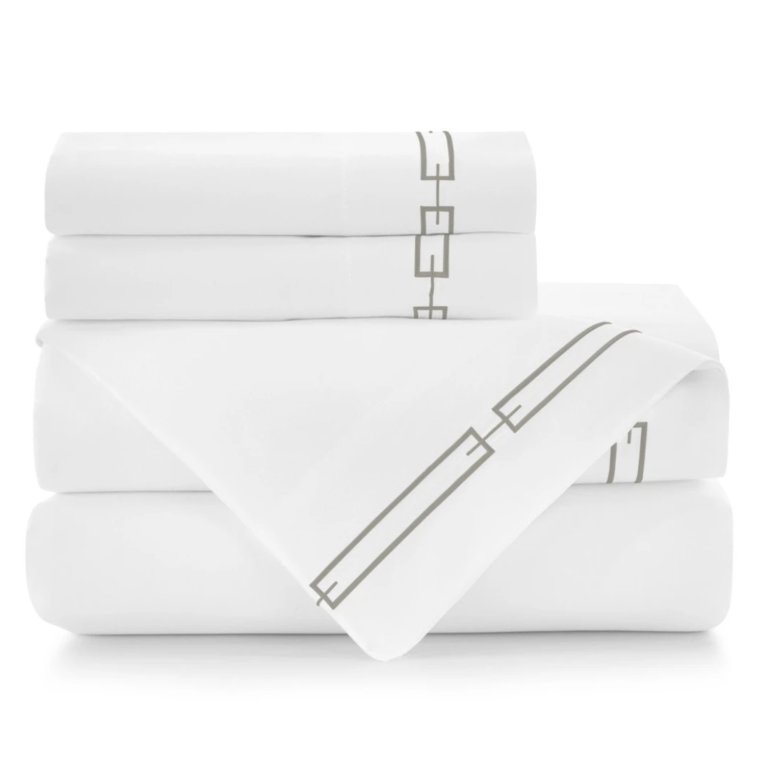 Stanza Embroidered Sateen Sheet Sets by Peacock Alley