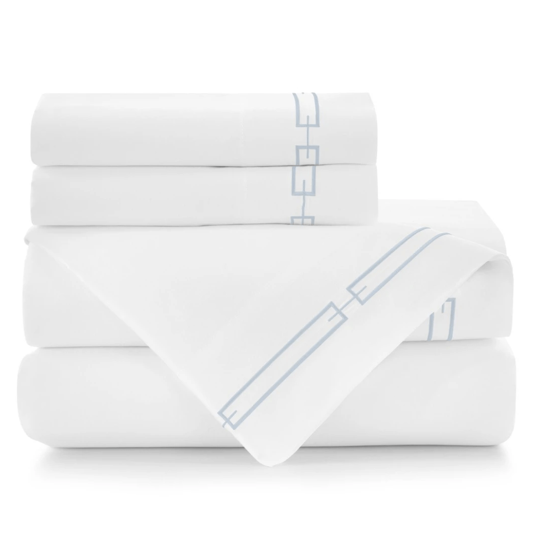 Stanza Embroidered Sateen Sheet Sets by Peacock Alley