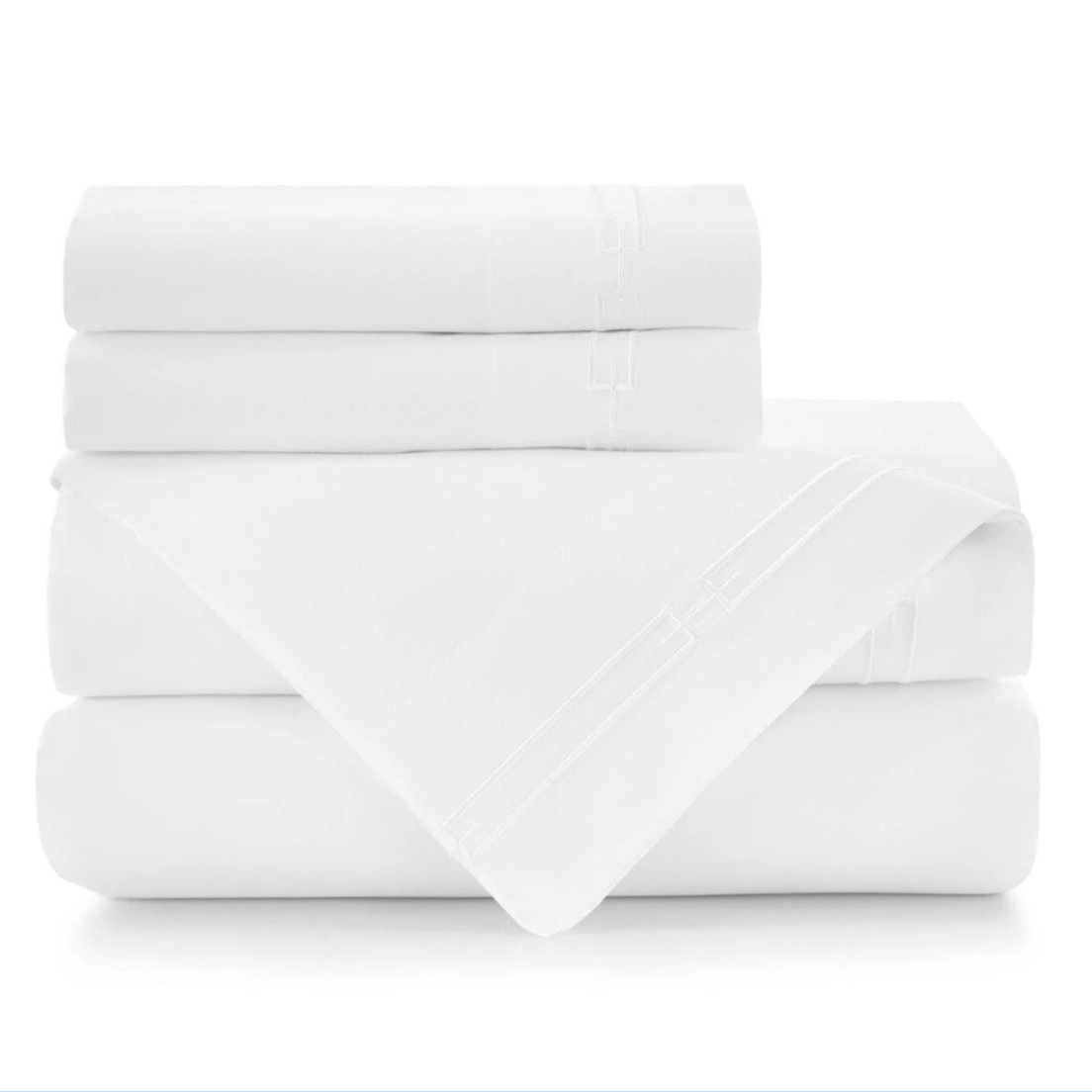 Stanza Embroidered Sateen Sheet Sets by Peacock Alley