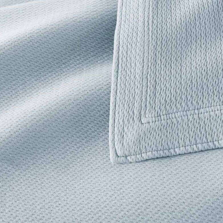 Angie Blue Stonewashed Matelassé Euro Sham by Peacock Alley