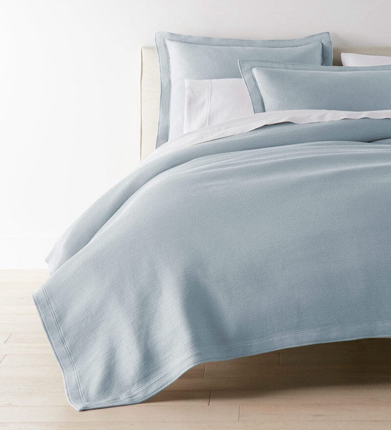 Angie Blue Stonewashed Matelassé Euro Sham by Peacock Alley