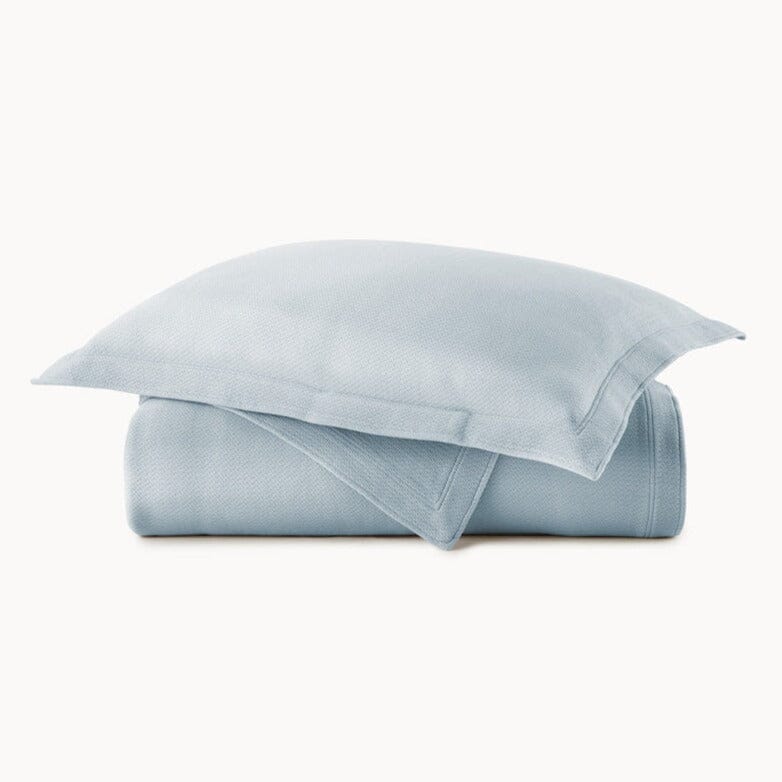 Angie Blue Stonewashed Matelassé Euro Sham by Peacock Alley