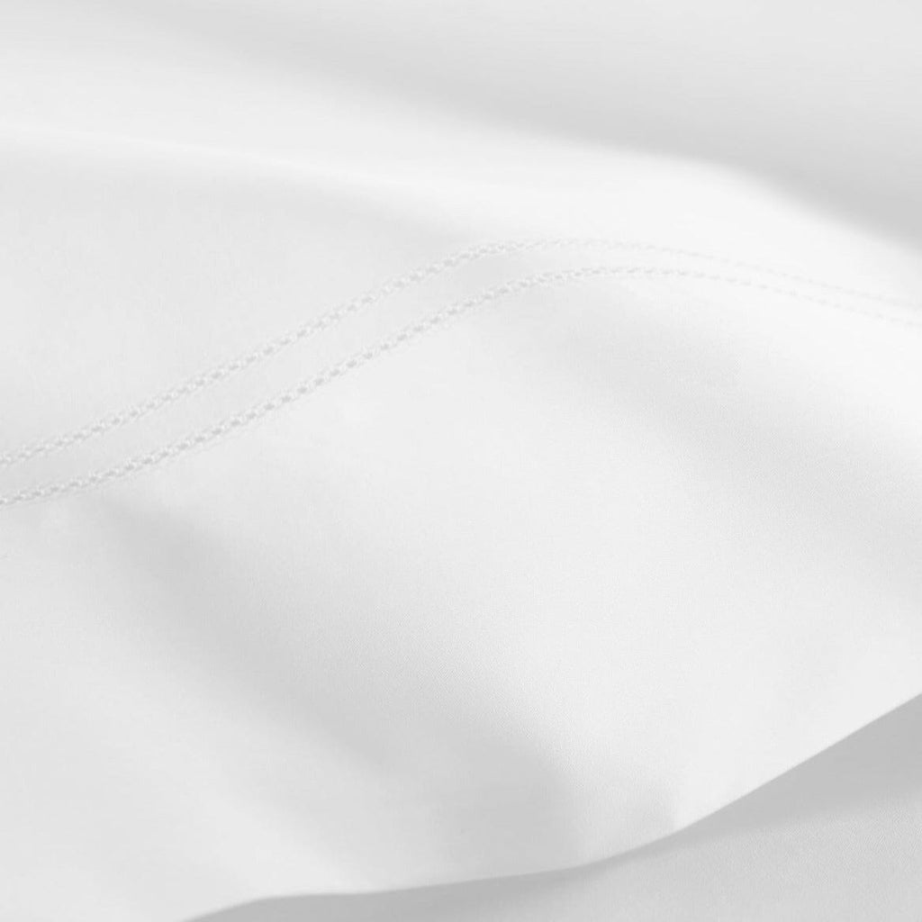 Lyric Percale Bedding in White by Peacock Alley