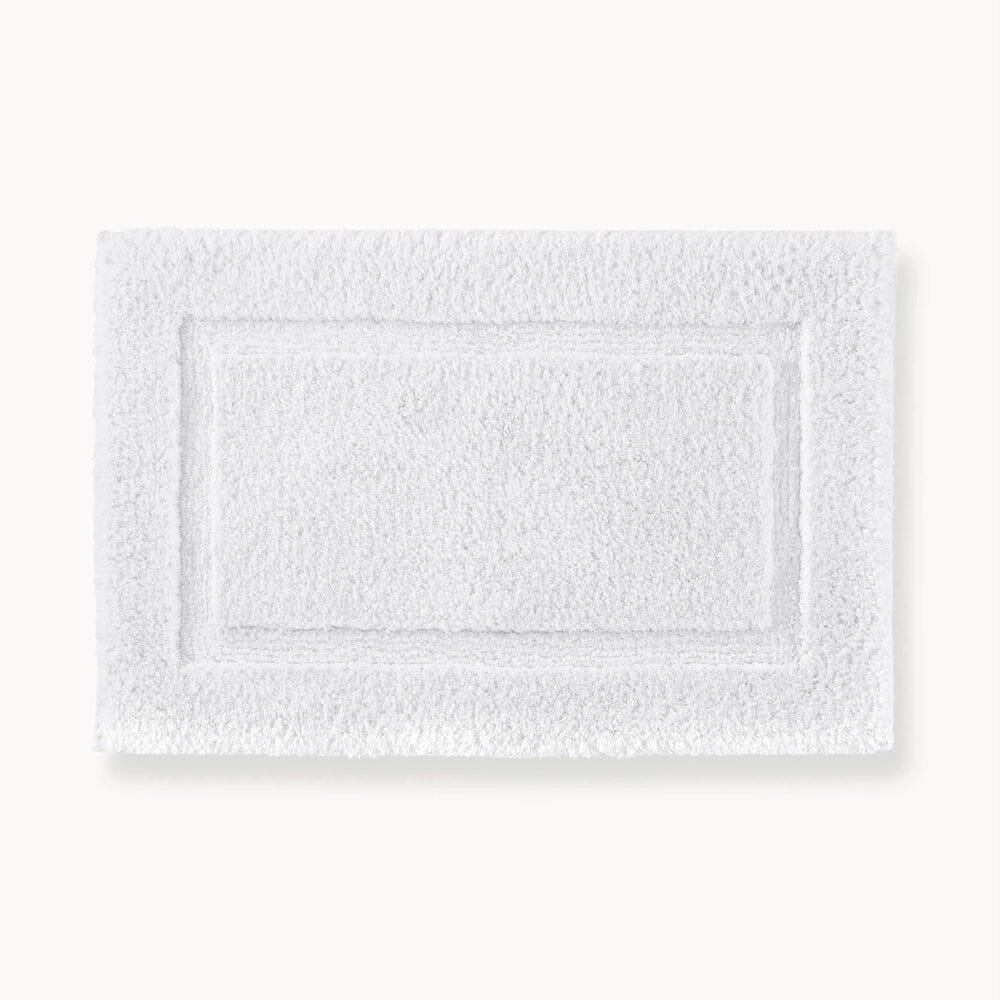 Tiffany Cloud Rectangular White Bath Rug by Peacock Alley