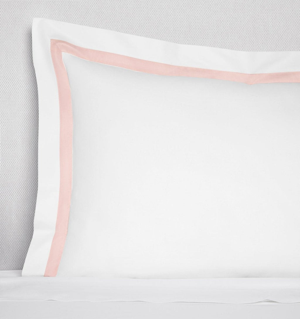 Estate Bedding in White and Petal Pink by Sferra