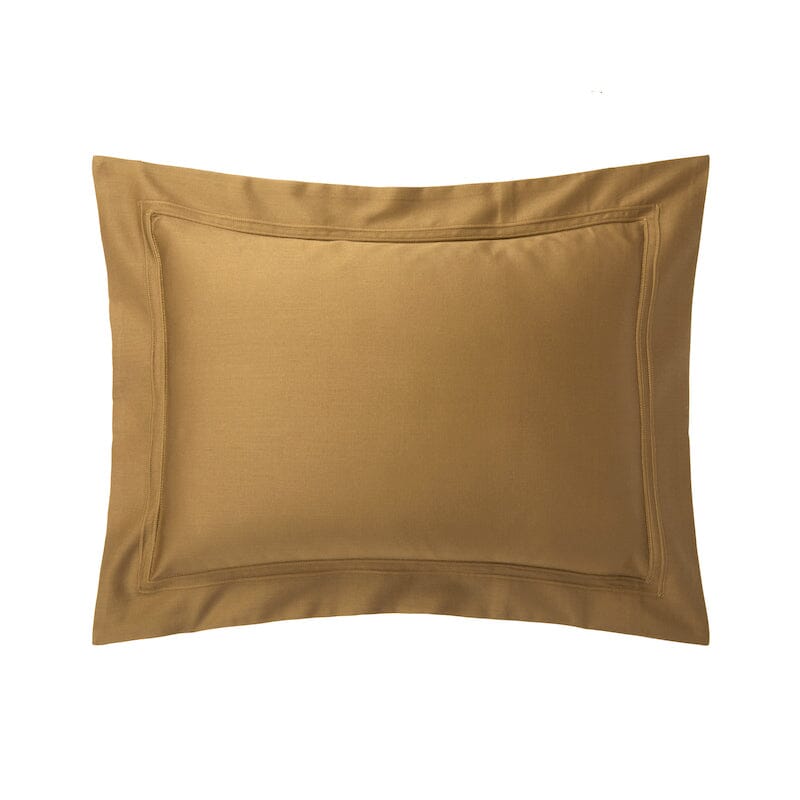 Triomphe Bronze Euro Shams Bedding by Yves Delorme