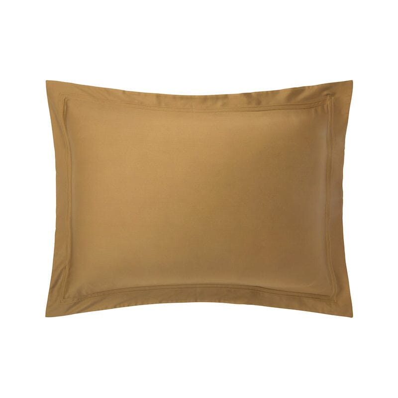 Triomphe Bronze Euro Shams Bedding by Yves Delorme