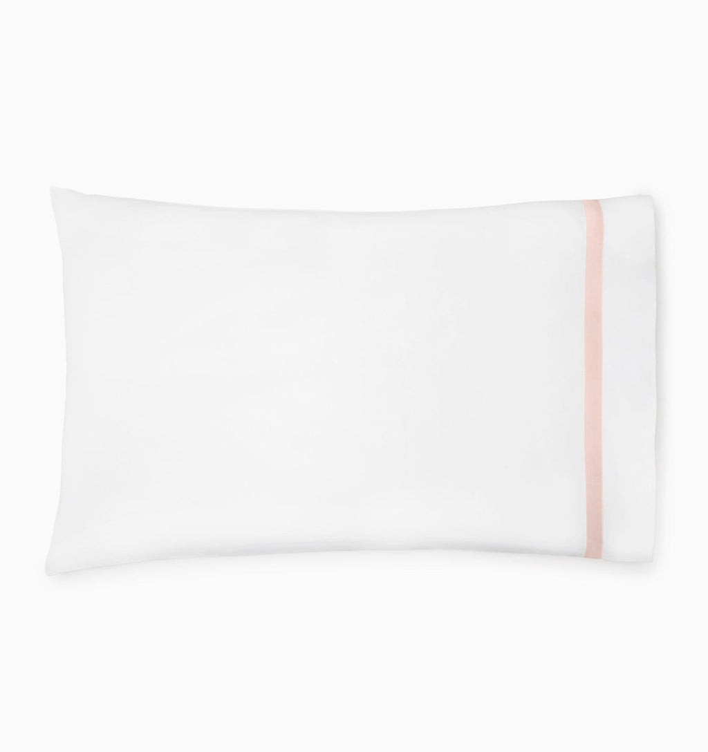 Estate Bedding in White and Petal Pink by Sferra