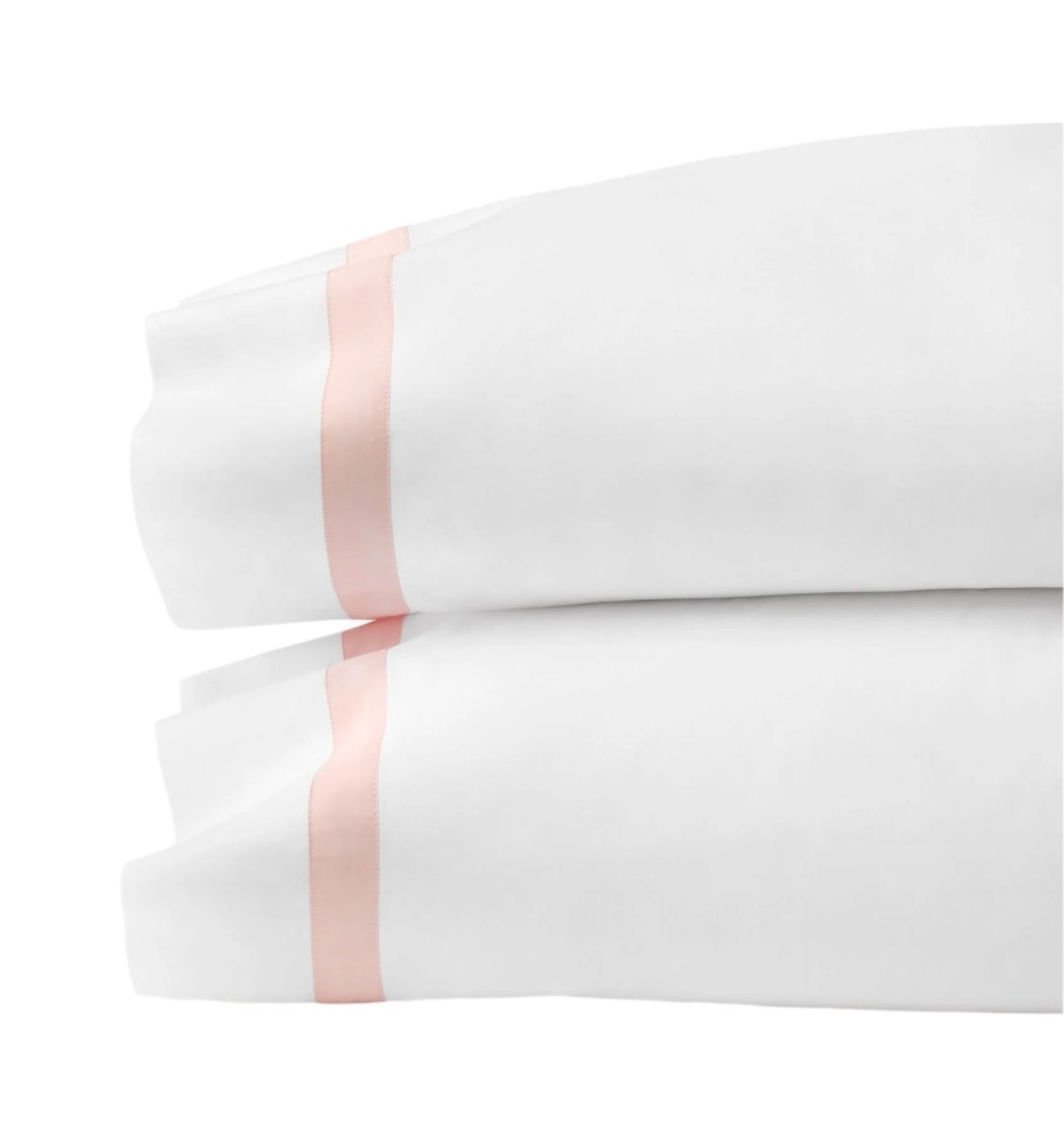 Estate Bedding in White and Petal Pink by Sferra