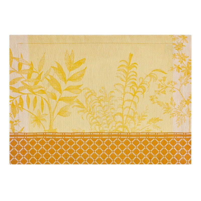 Jardin d'eden yellow placemat by le jacquard français