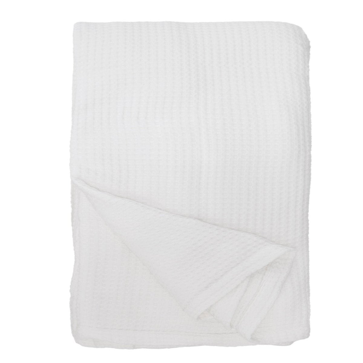 Balboa White Waffle Blankets by Pom Pom at Home