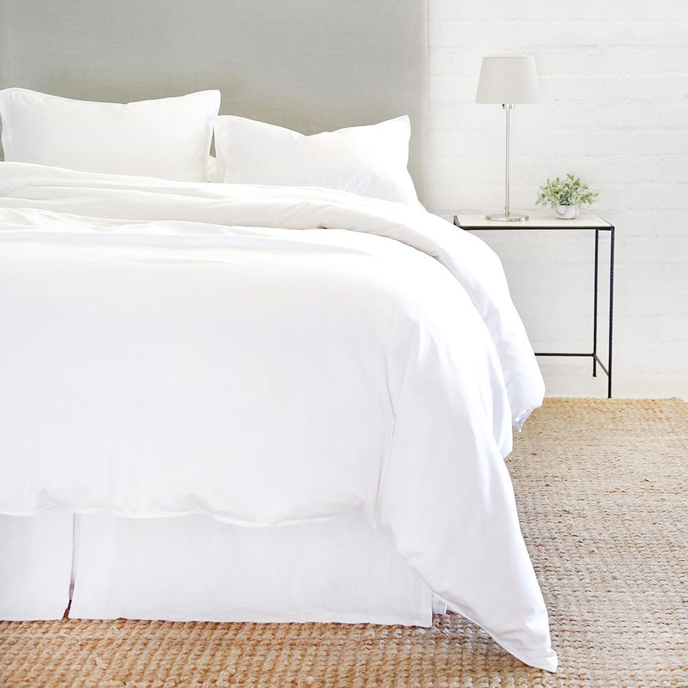 Parker White Bamboo Duvet Set