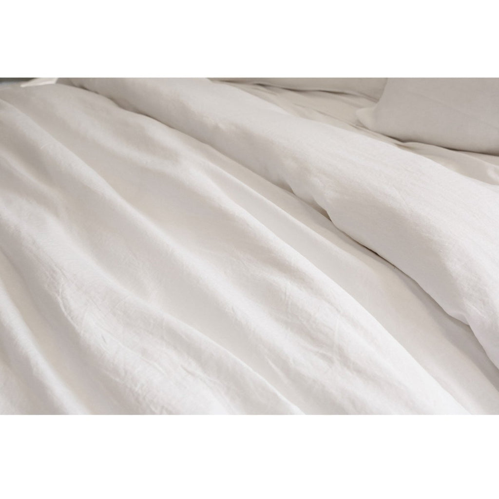 Parker White Linen Duvet Set by Pom Pom at Home