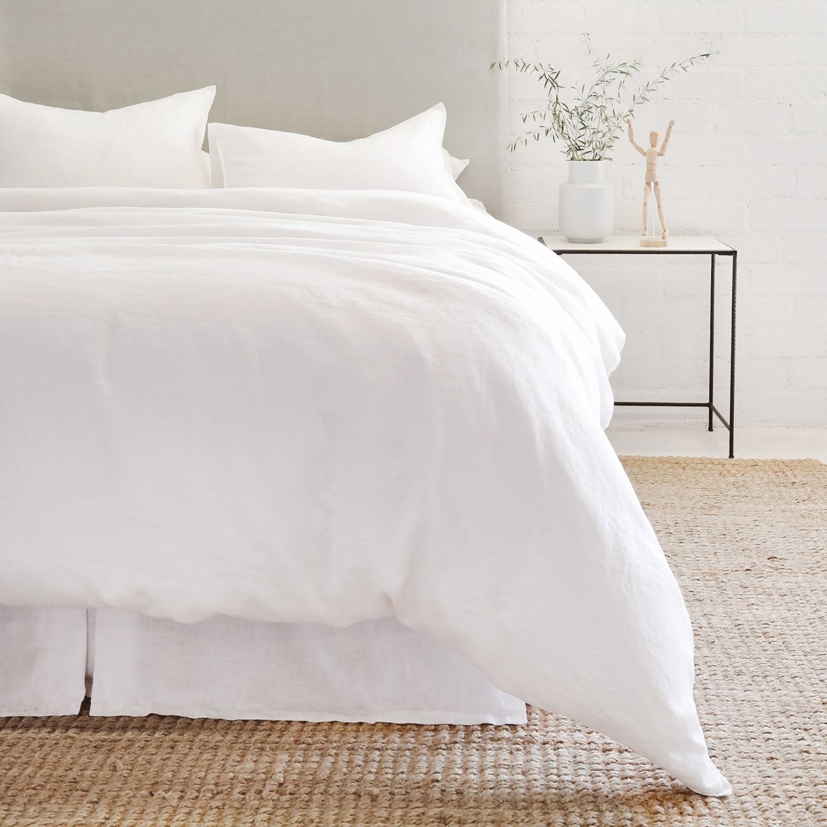 Parker White Linen Duvet Set by Pom Pom at Home