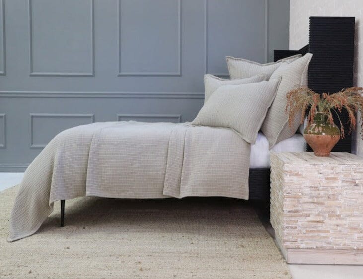 Chatham Natural Matelasse Blanket by Pom Pom at Home