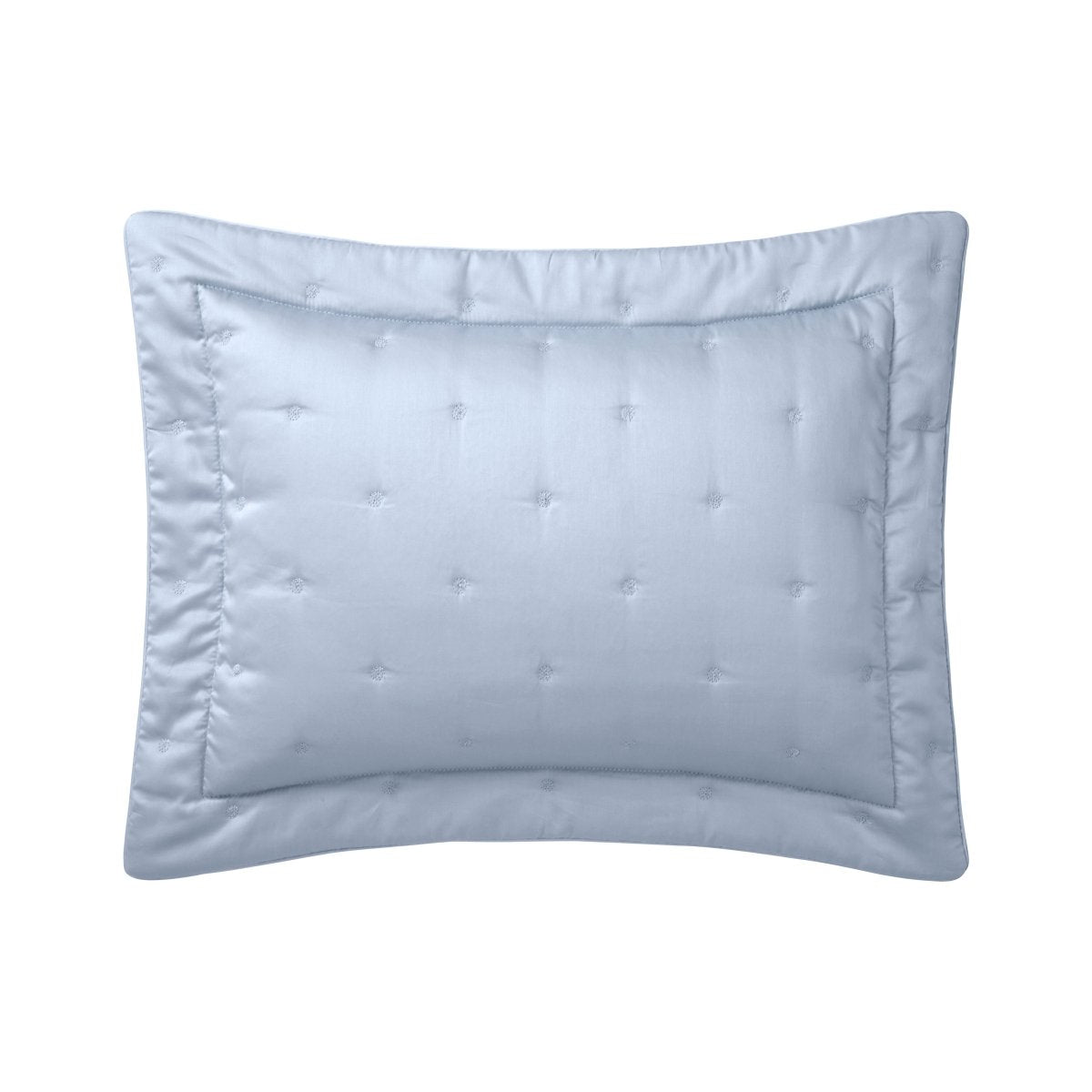 Triomphe Celeste Blue Quilted Coverlets by Yves Delorme
