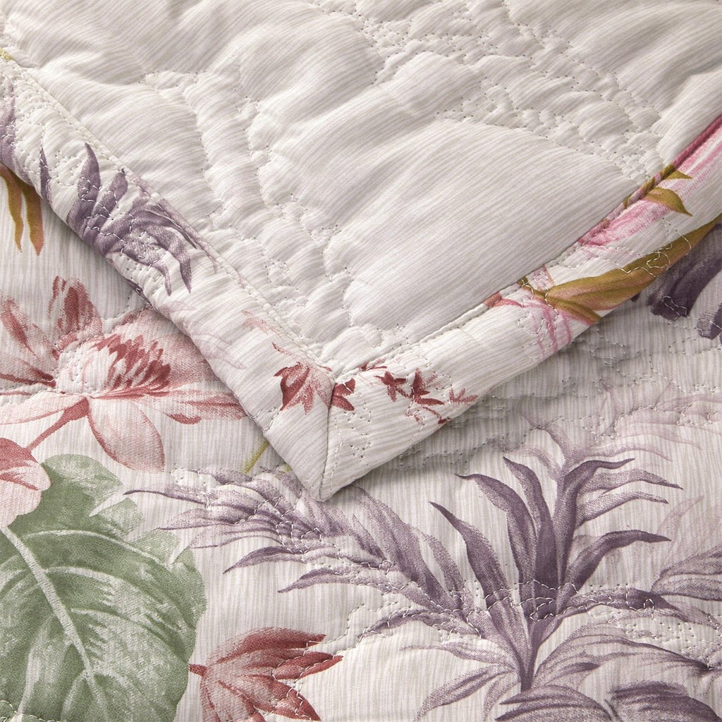 Fresque Quilted Coverlet by Yves Delorme