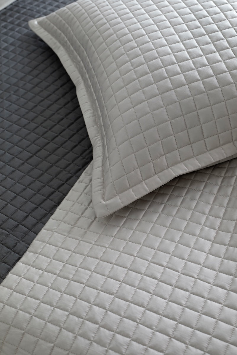 Ready-to-Bed 2.0 Quilted Sham Silver by Ann Gish