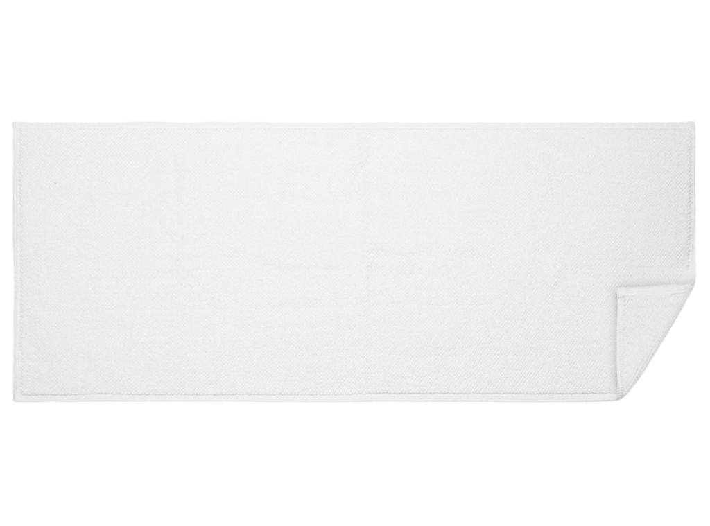 Reverie Extra Long White Bath Rug 24 x 60 by Matouk