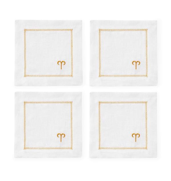 Segni Cocktail Napkins by Sferra