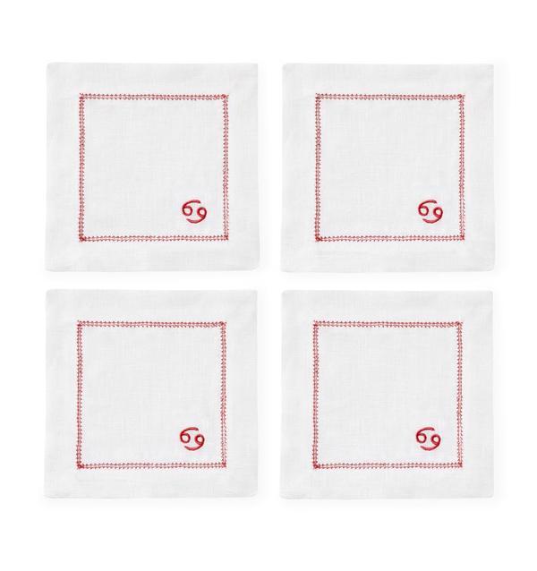 Segni Cocktail Napkins by Sferra