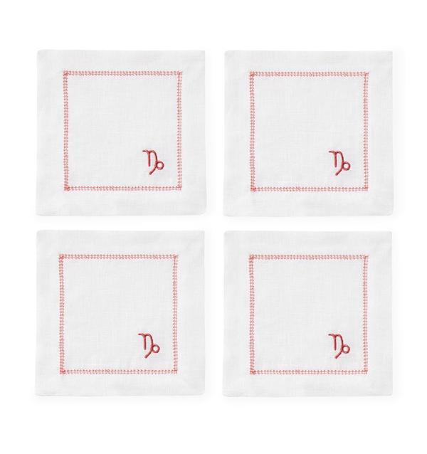 Segni Cocktail Napkins by Sferra