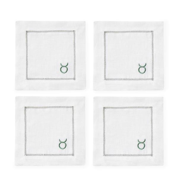 Segni Cocktail Napkins by Sferra