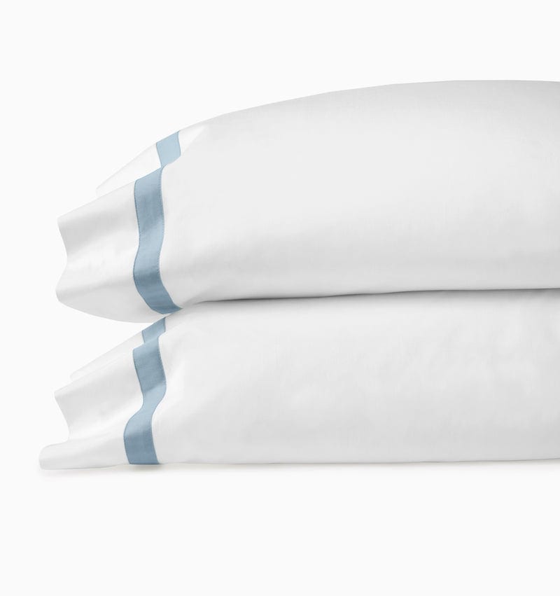 Estate Bedding in White and Sea by Sferra