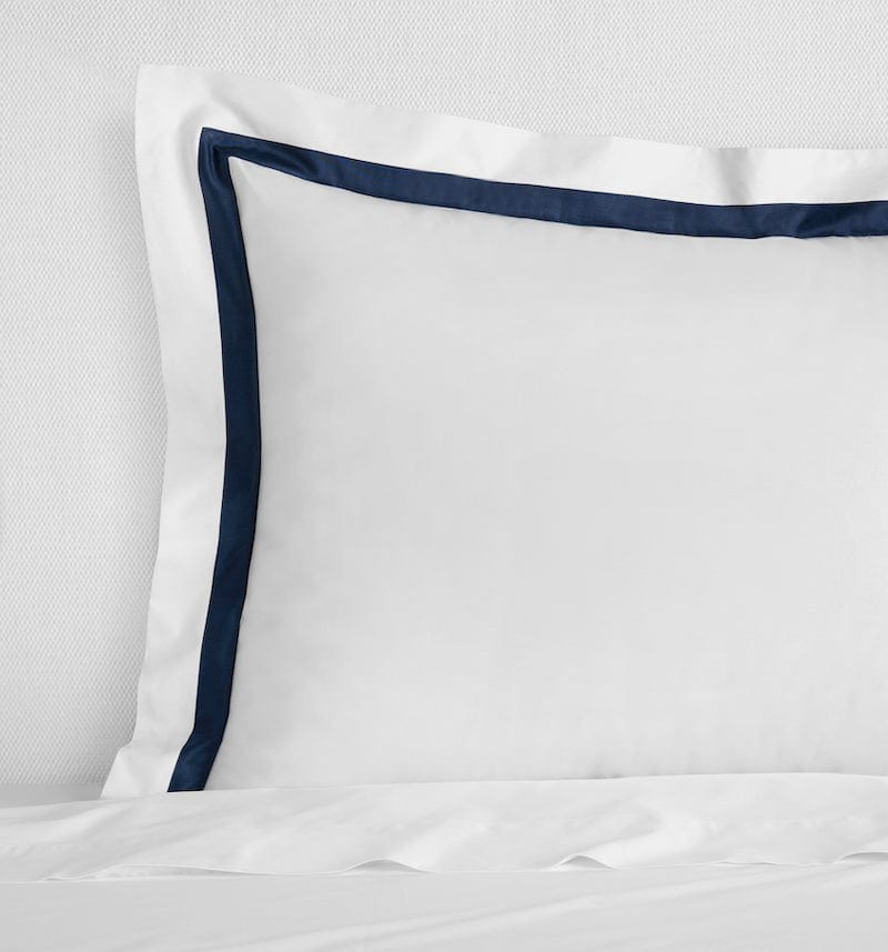 Estate Bedding in White and Navy by Sferra