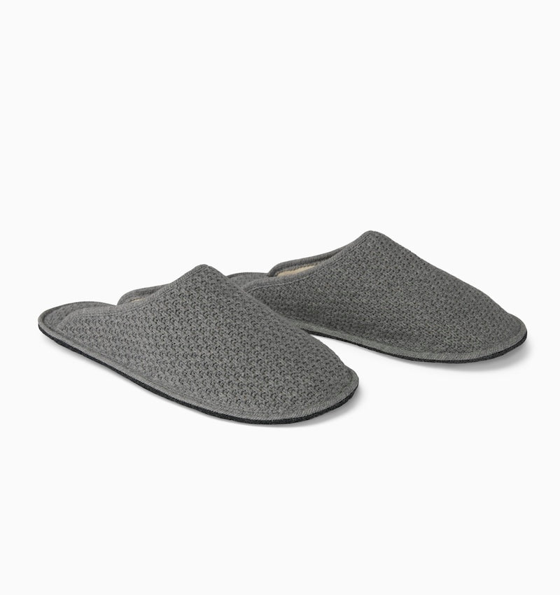 Orsino Grey Men's Slip On Slippers by Sferra