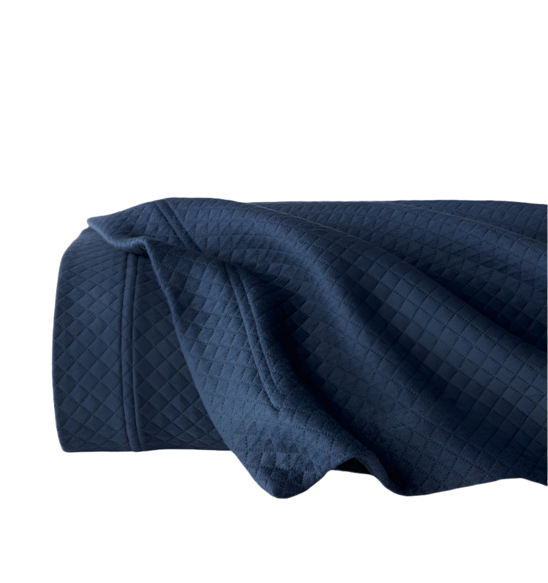 Rombo Navy Coverlets by Sferra