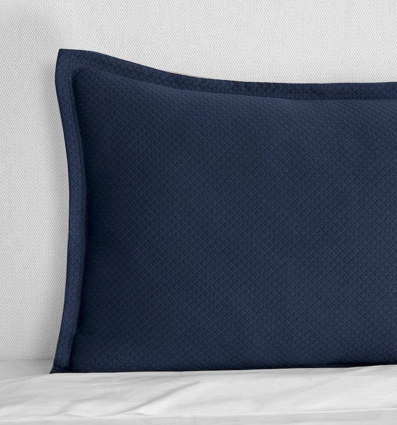 Rombo Navy Coverlets by Sferra