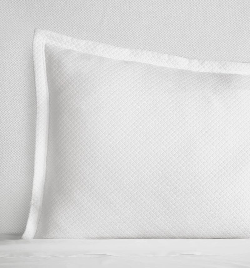 Rombo White Coverlets by Sferra