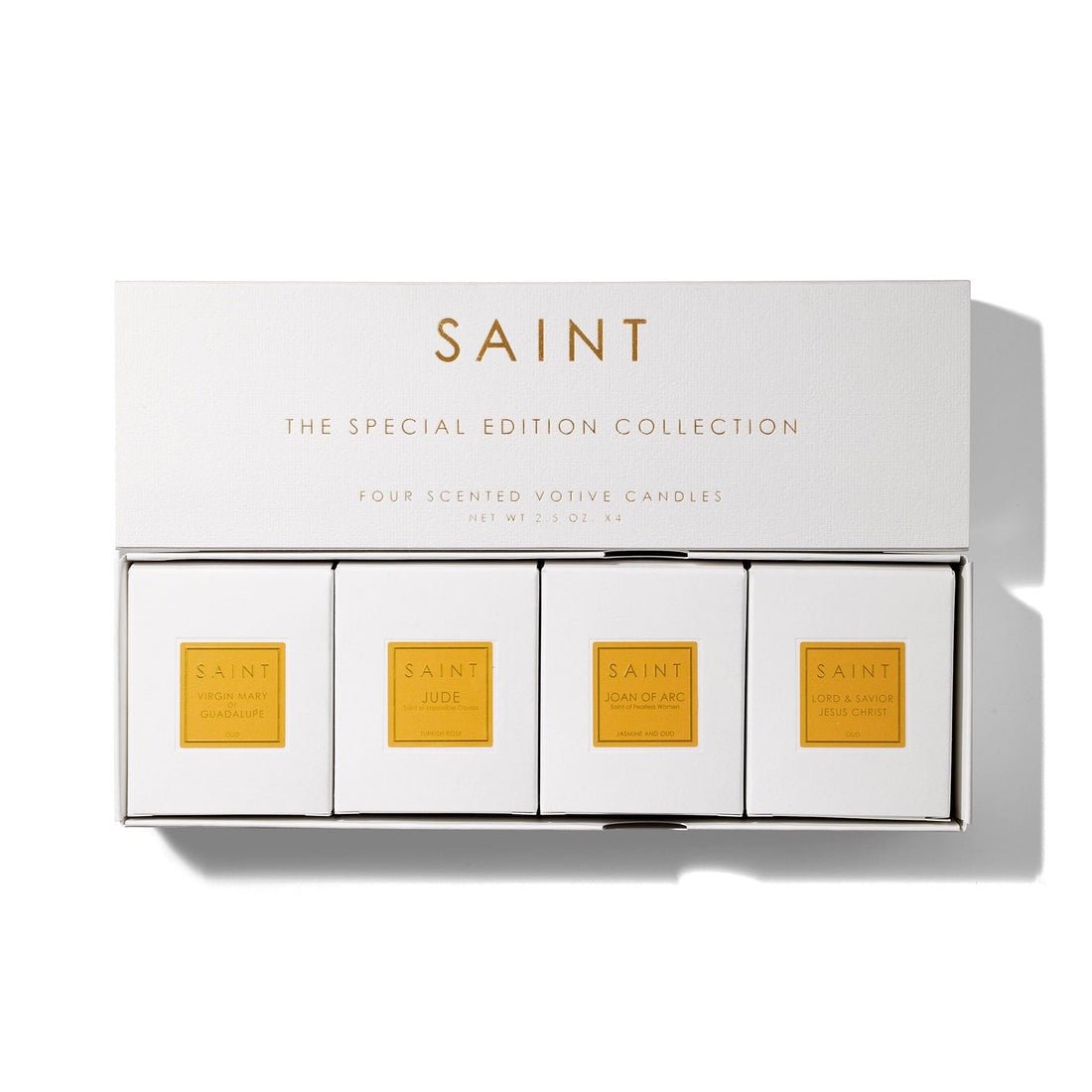 Saint Special Edition Votive Candles Set of 4 by SAINT CANDLES