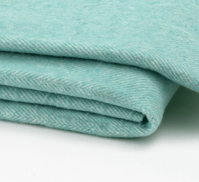 Italian Herringbone Aqua Throw by Lands Downunder