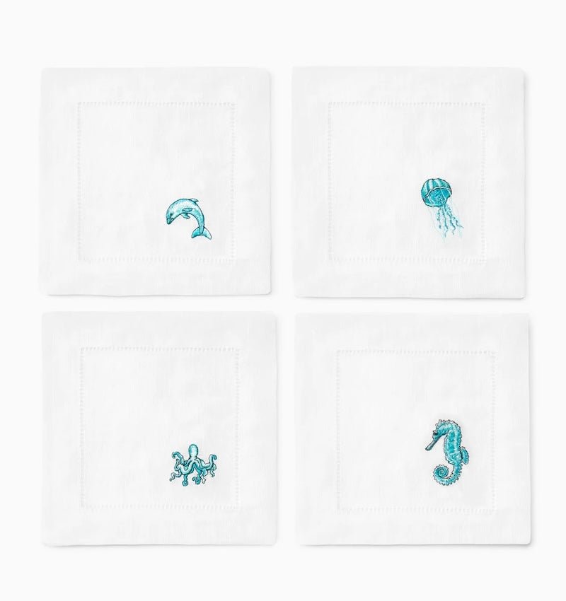 Amalfi Cocktail Napkins by Sferra