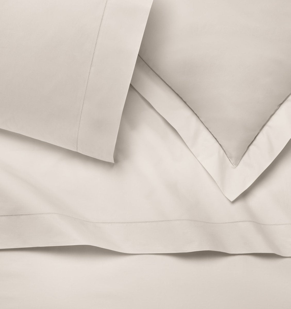 Celeste Percale Bedding in Bone by Sferra