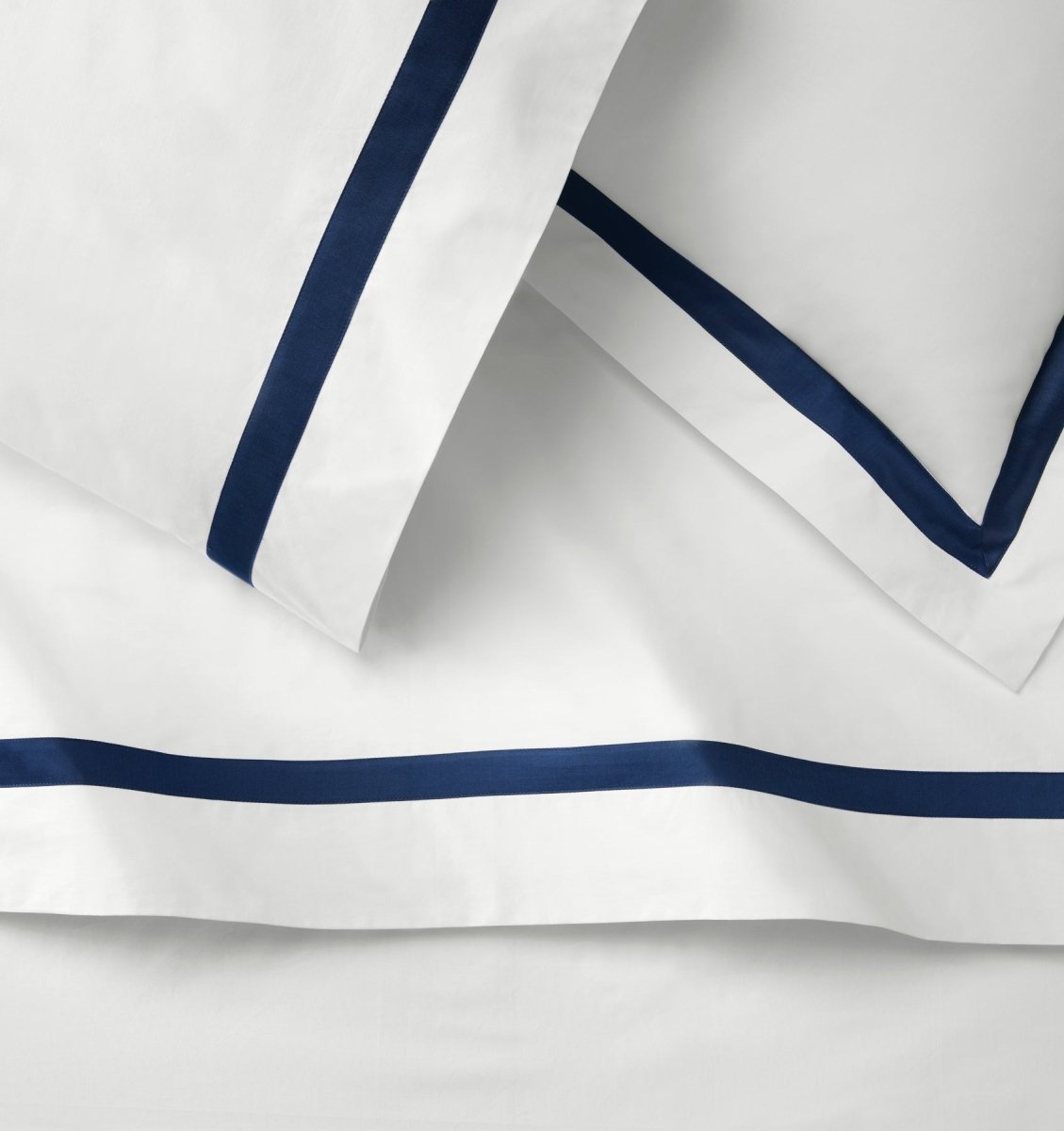 Estate Bedding in White and Navy by Sferra