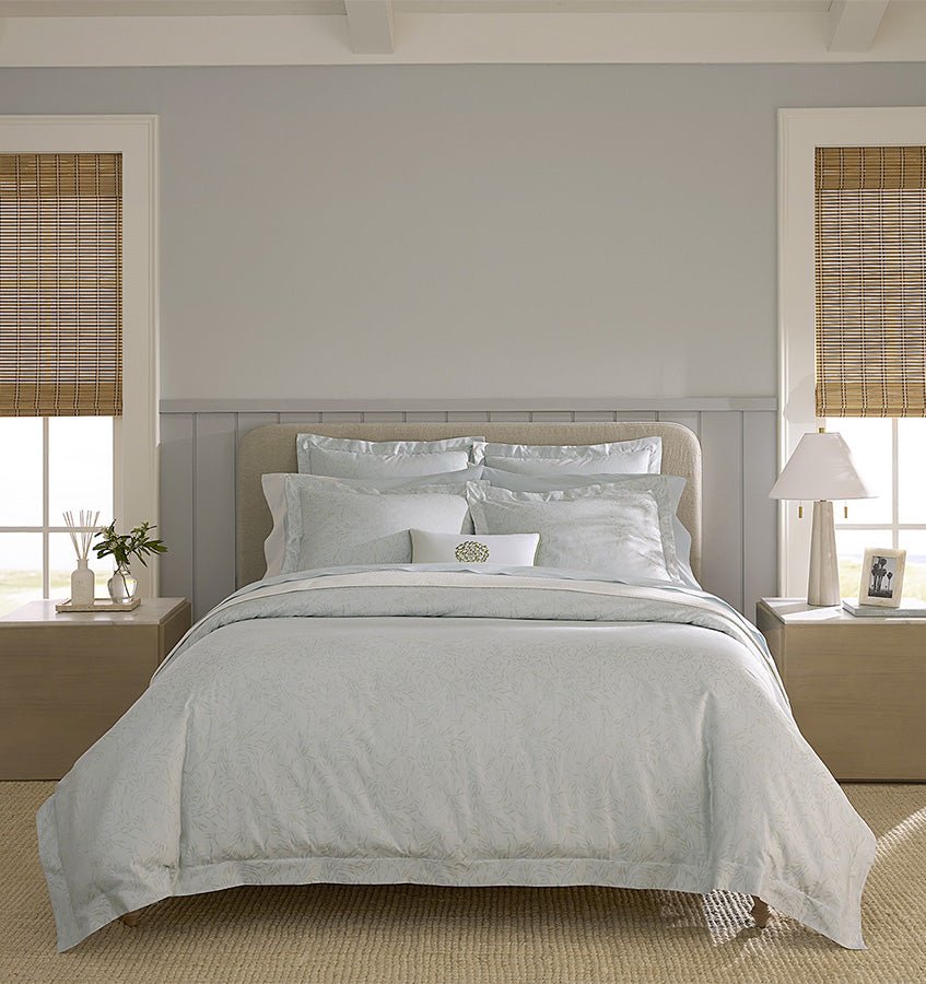 Selini Bedding in Silver Sage by Sferra